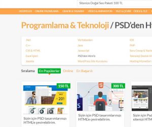 PSD HTML Çevirme İçin Sadeceon.com